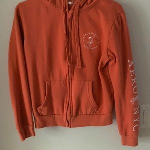 AEROPOSTALE coral zip up